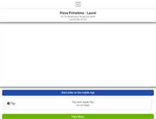 Tablet Screenshot of laurelpizzaprimetime.com